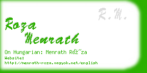 roza menrath business card